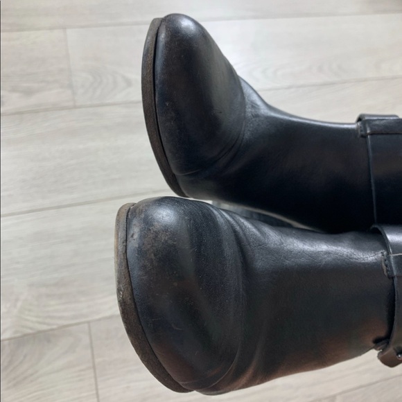 Rag & Bone Black Harrow Leather Heeled Boots - Picture 6 of 13